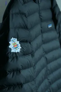 BugSplat Patagonia jacket close-up